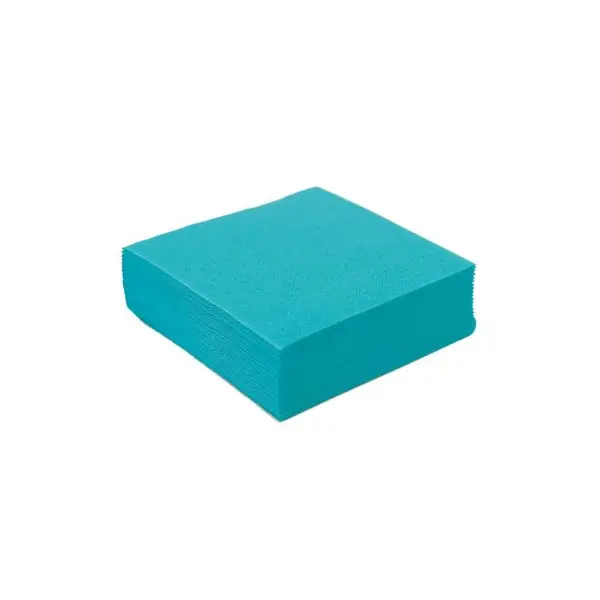 50 Serviettes Microgaufrées - Turquoise