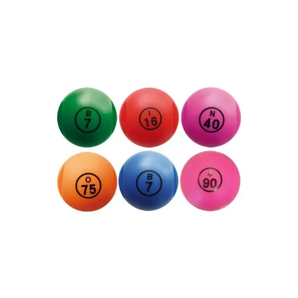 1 Boule de Loto Magnétique Numérotée + 100 Pions - Coloris au choix