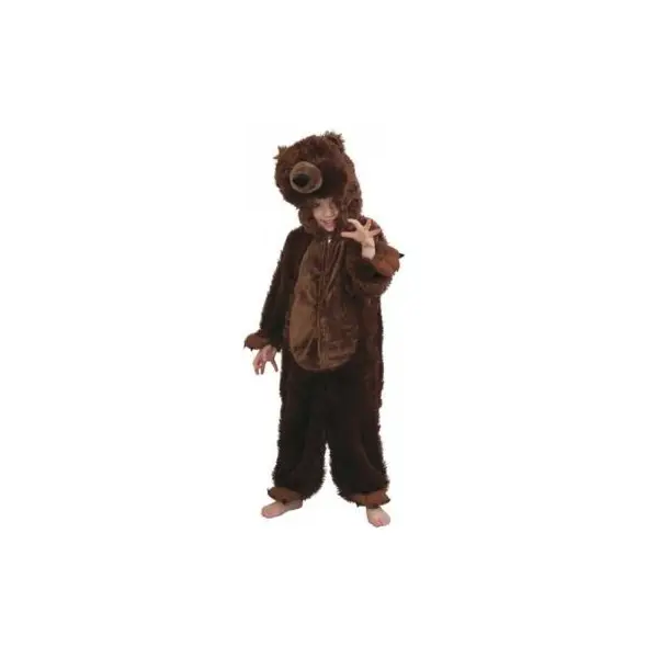 Costume d'Ours Brun en Peluche Enfant - Taille au Choix