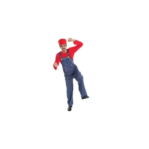 Déguisement de Plombier Rouge Homme - Taille au Choix