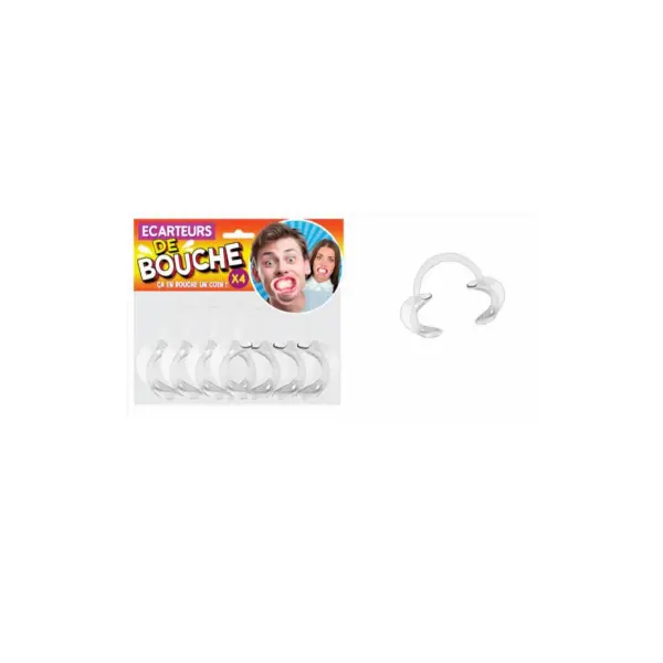 Écarteurs de bouche humoristiques x4
