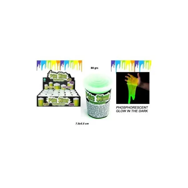 Pâte Slime Phosphorescente Verte x1