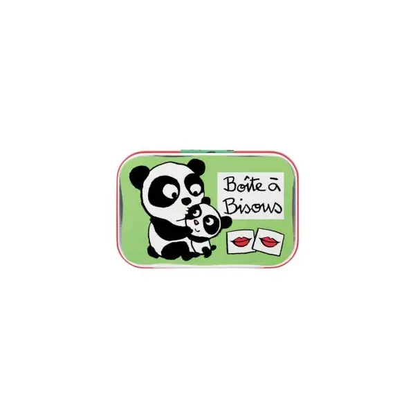 Boîte à Bisous Panda Vert - Derrière La Porte