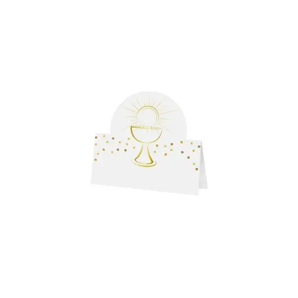 Set de 6 marques place calice pour communion
