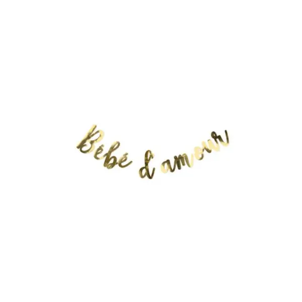 Guirlande Lettres Or - Bébé d'Amour