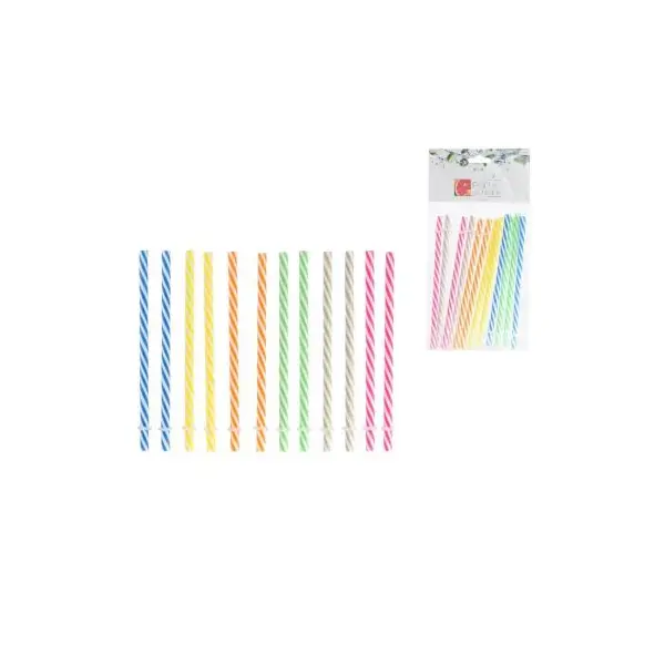 12 Pailles Mason Jar Réutilisables Multicolores