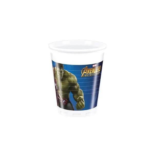 8 Gobelets 20 cl Avengers Infinity War