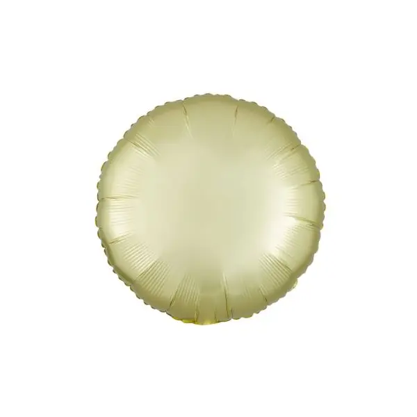 1 Ballon Rond Pastel - Jaune