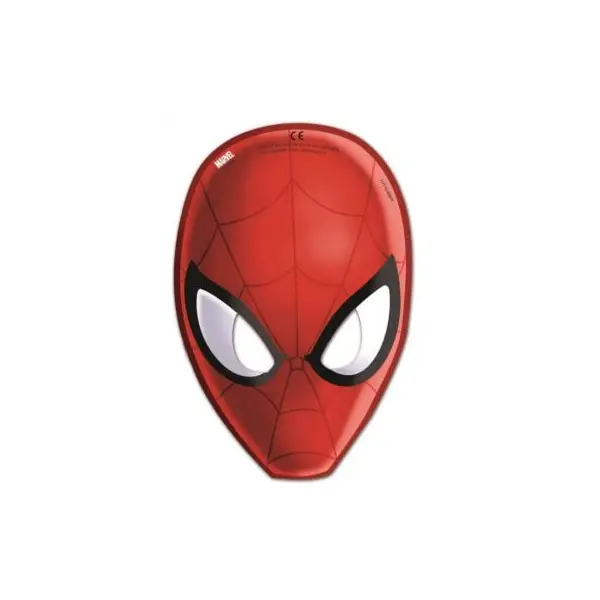 Sachet de 6 masques en carton "Spiderman Homecoming"