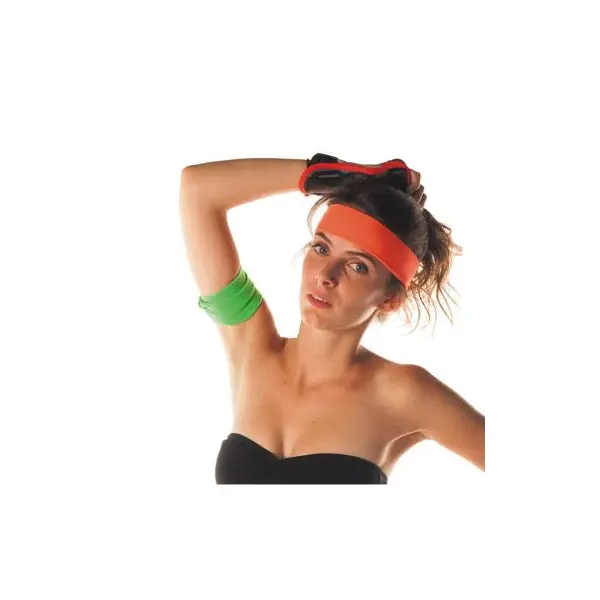 Bandeau 80's - Orange fluo - Adulte