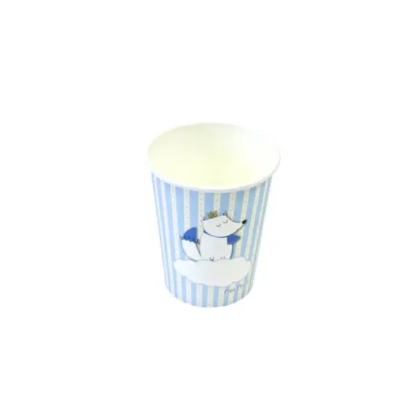 6 Assiettes à Dessert en Carton - Baby Shower - Renard Bleu
