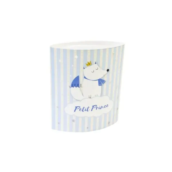 6 Assiettes à Dessert en Carton - Baby Shower - Renard Bleu
