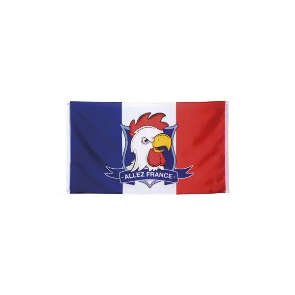 Drapeau Tricolore de Supporter - Allez France