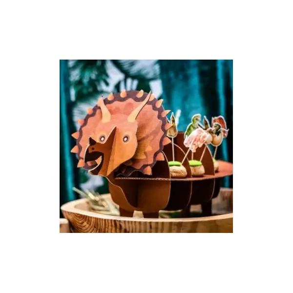 8 Assiettes en Carton - Dinosaure