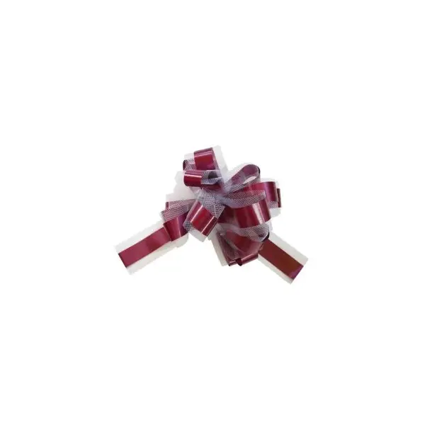 5 Noeuds automatiques en tulle - Bordeaux