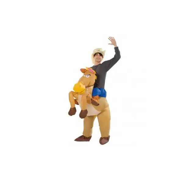 Déguisement Gonflable pour Adulte - Cowboy à Cheval