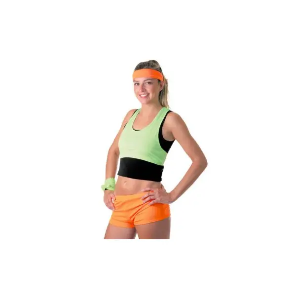 Mini Short Fluo Orange Femme - Taille Unique