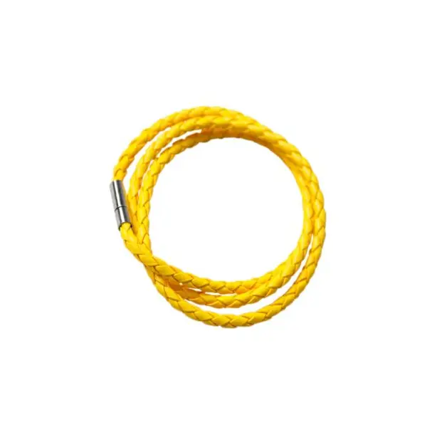Bracelet tressé fluo - Orange