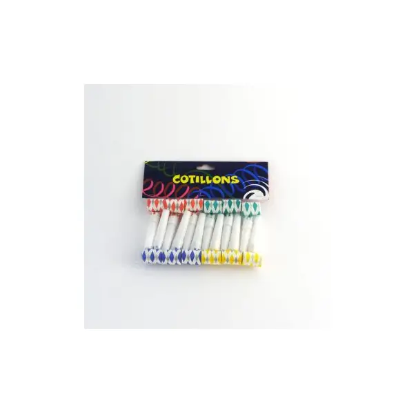 Lot de 6 loups à chevrons multicolores
