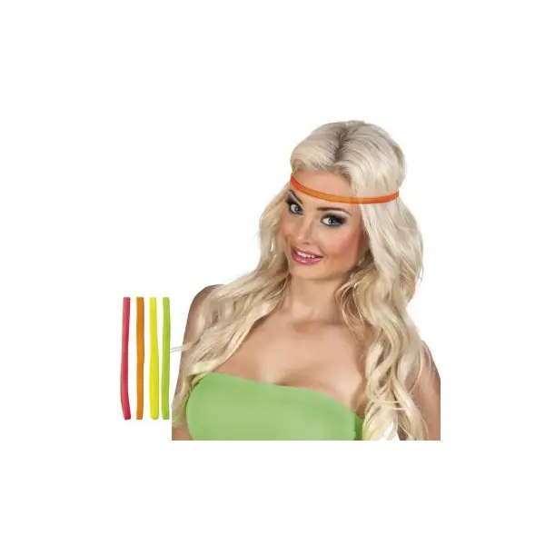 Set de 4 bandeaux élastiques fluo