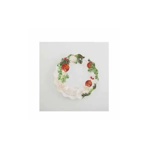 8 Petites Assiettes 21 cm - Collection "Fancy Christmas"