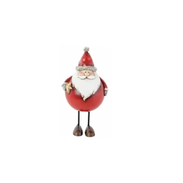 Décoration Père Noël avec Etoile Dorée - 15.5 cm