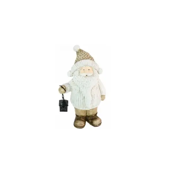 Décoration Père Noël avec Lanterne - 18 cm