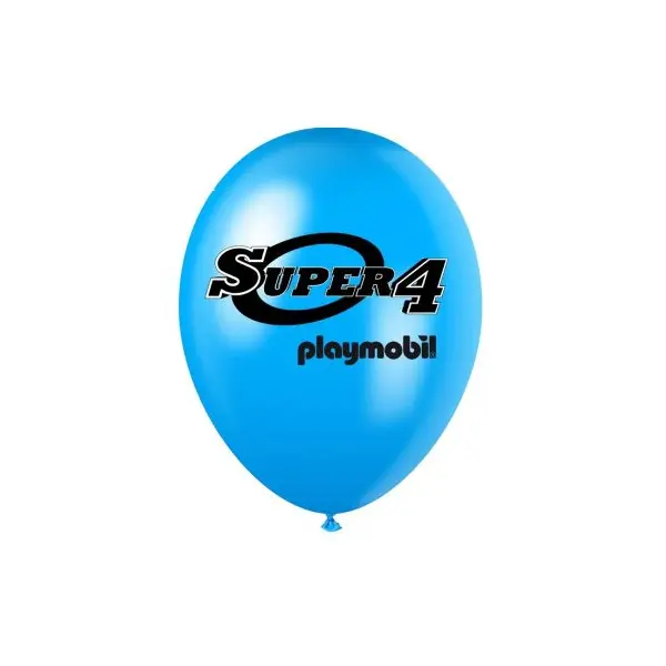 6 Ballons de Baudruche - Playmobil Super 4
