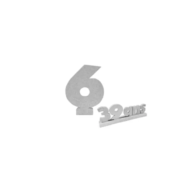 Chiffre 8 - Argent (12 cm)