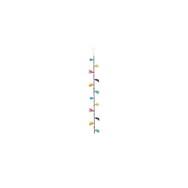 Guirlande Pompons et Perles - Multicolore