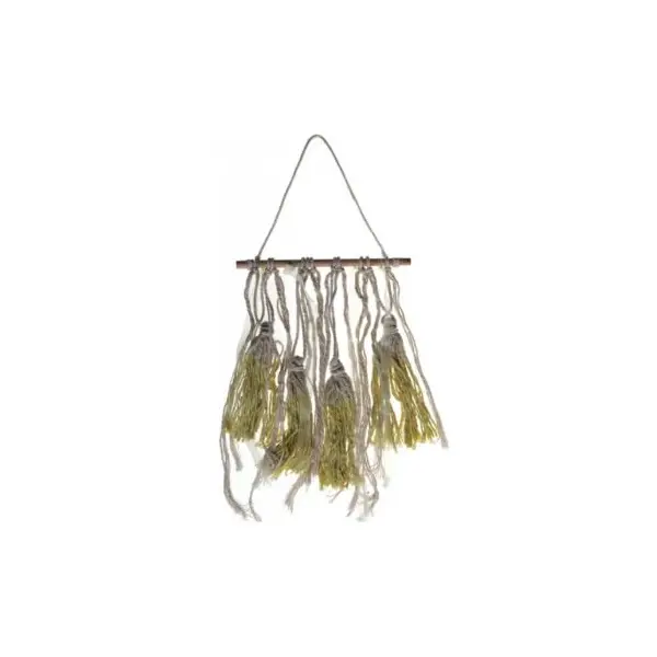 Mini Tenture décorative à Tassels - Ivoire et Rose