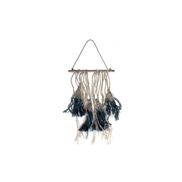Mini Tenture décorative à Tassels - Ivoire et Rose