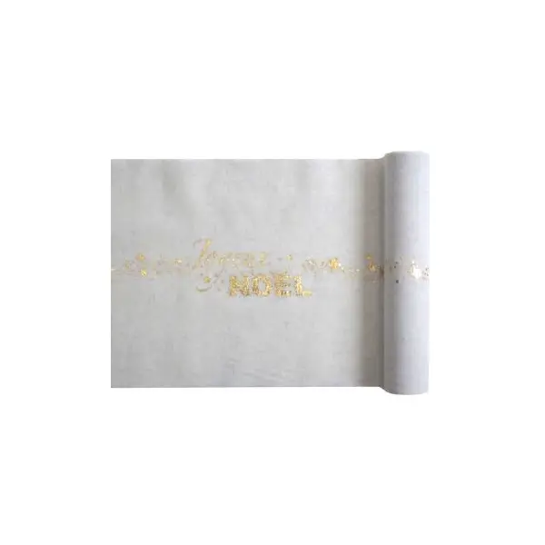 Sachet de 20 Serviettes - Traîneau - Noël Or Métallisé
