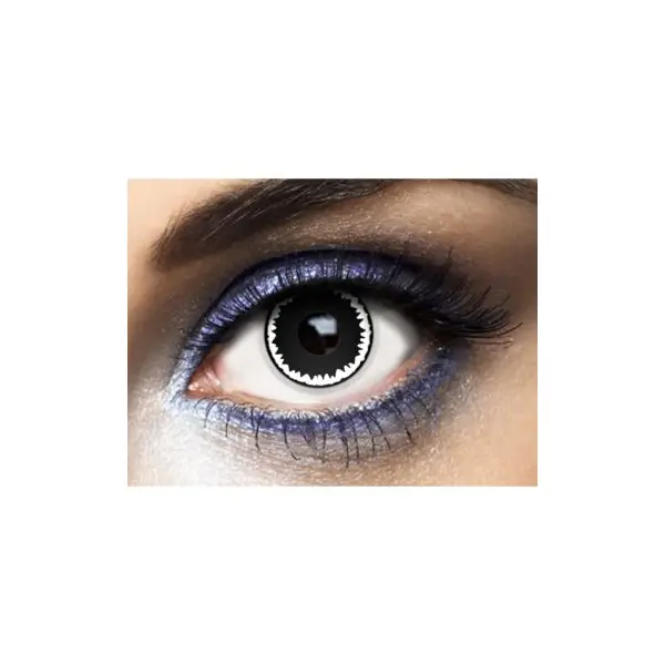 Lentilles Noires et Blanches - "Hurricane " - (sans correction) - 1 an