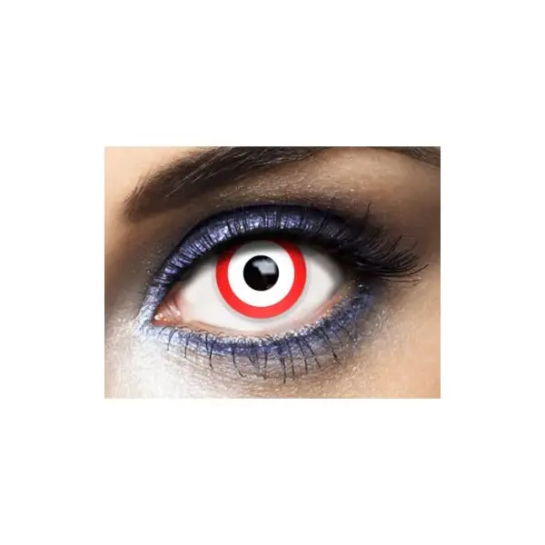 Lentilles " Saw " - Blanc (sans correction) - 1 an