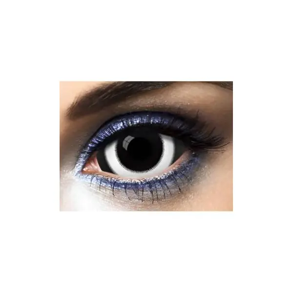 Lentilles " Warlock " - Sclera - Rouge et Noir (sans correction) - 1 an