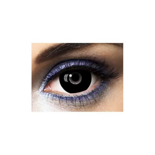 Lentilles " Warlock " - Sclera - Rouge et Noir (sans correction) - 1 an