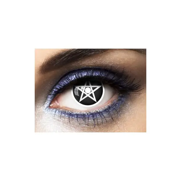 Lentilles " Pentagram " - Noir et Blanc (sans correction) - 1 an
