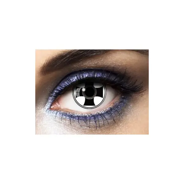 Lentilles " Black Cross " - Croix Noire (sans correction) - 1 An