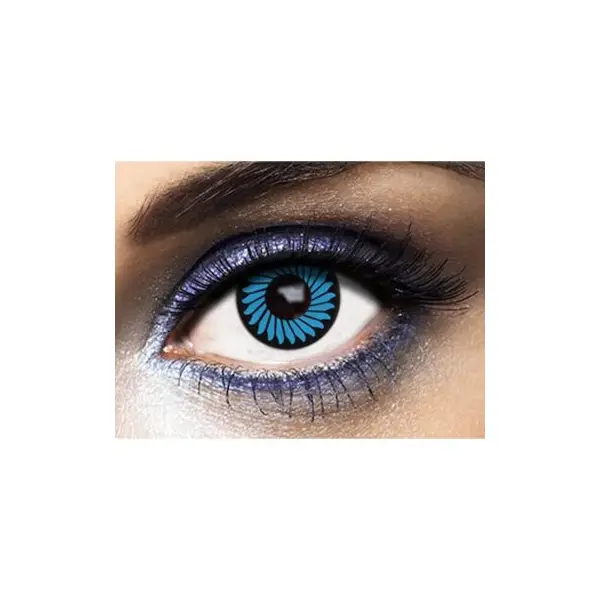 Lentilles " Zoom In " - Bleu (sans correction) - 1 Jour
