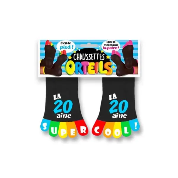 Chaussettes à Orteils Anniversaire 20 ans