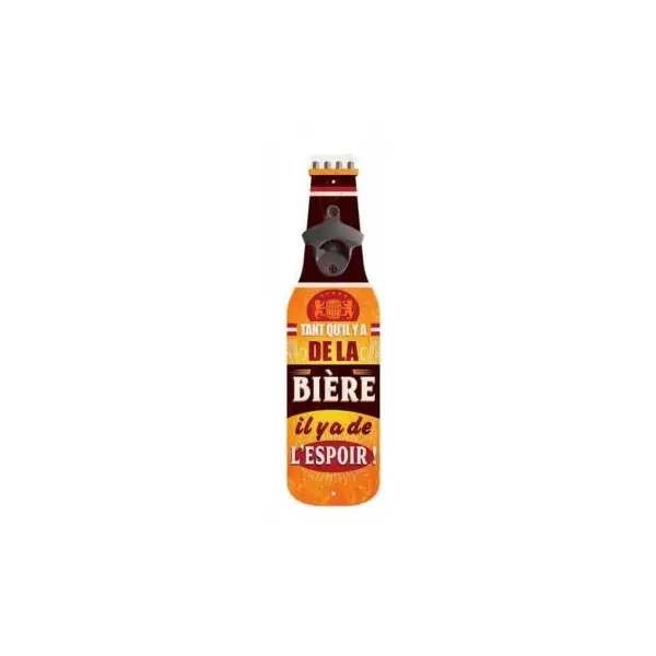 Décapsuleur Mural Vintage - Tant qu'il y a de la bière...