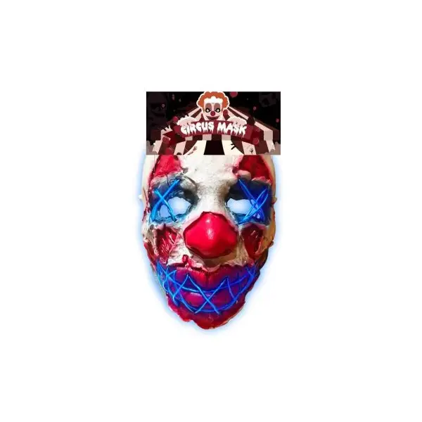 Masque en latex - Clown de Nuit - Lumineux