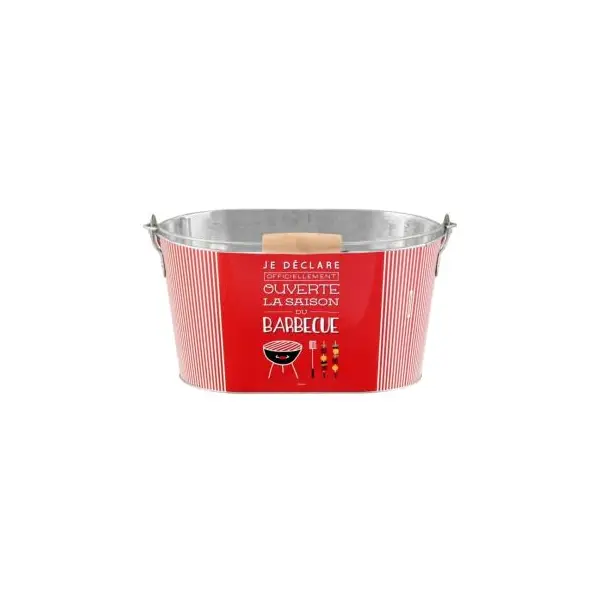 Seau à Bières - Barbecue Officiellement Ouvert - Derrière la Porte