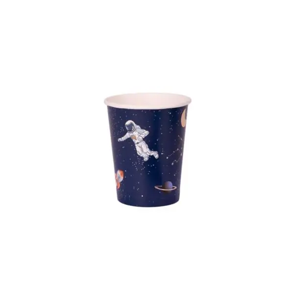 8 Gobelets en Carton - Astronaute