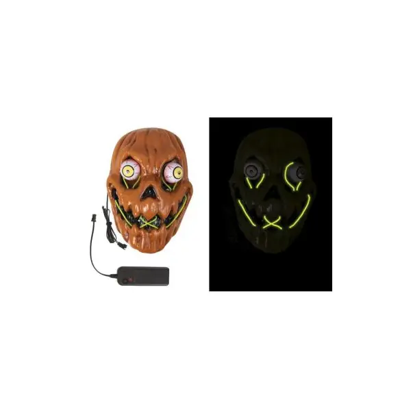 Masque Lumineux Adulte - Citrouille