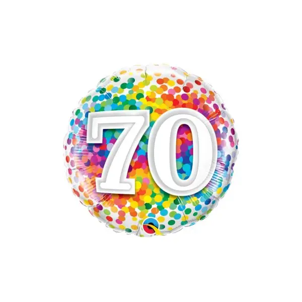 Confettis métalliques d'anniversaire - Argenté