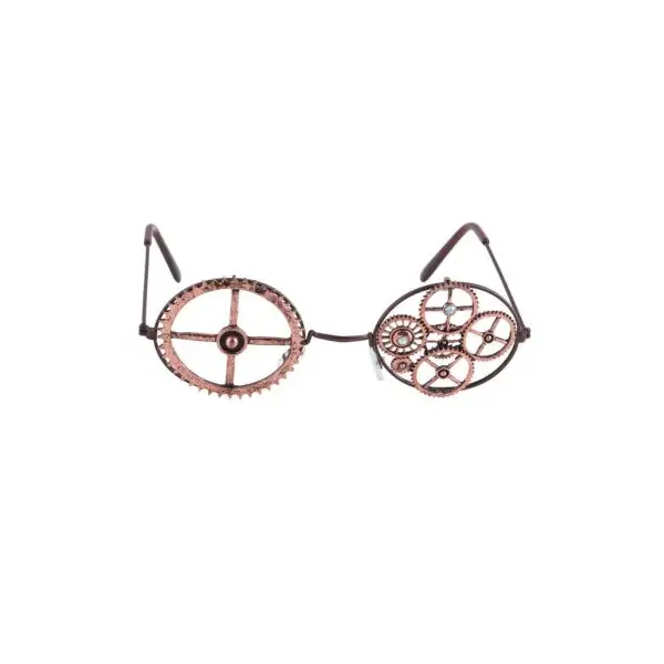 Lunettes Rondes "Rouages" Steampunk
