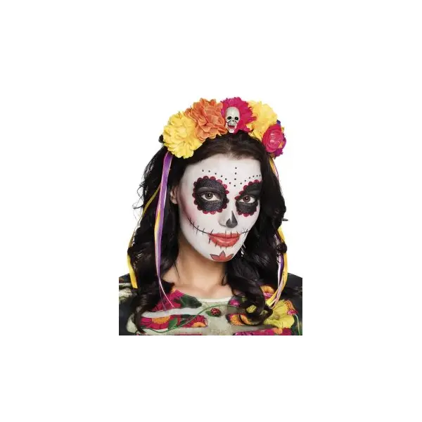 Masque Lumineux réactif au Son - Day Of The Dead - Calavera - Adulte
