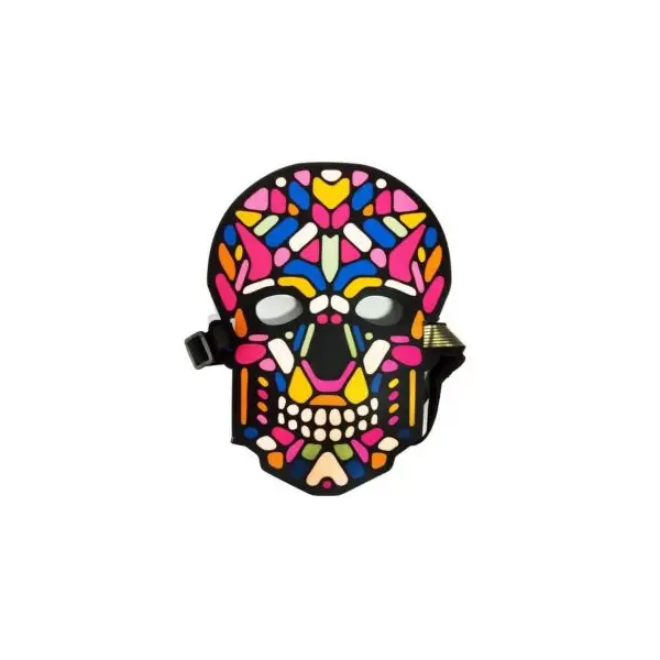 Masque Lumineux réactif au Son - Day Of The Dead - Calavera - Adulte